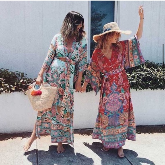 New Bohemian Floral Midi Maxi Dress - Picture 9 of 14